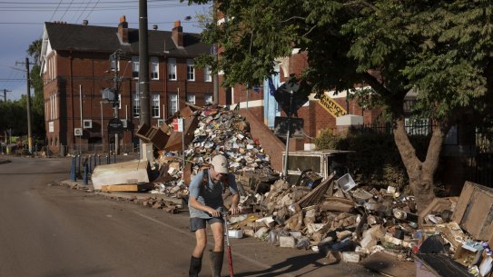Scenes of devastation in Lismore.