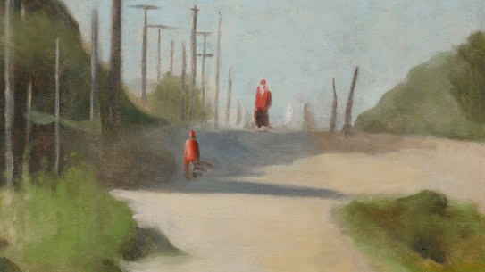 Clarice Beckett, Walking home, c.1931