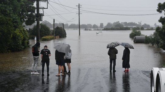 Flooding in and around Windsor in north western Sydney. The Hawkesbury is expected to reach and exceed the 1961 flood.
Photo Nick Moir 21 March 2021