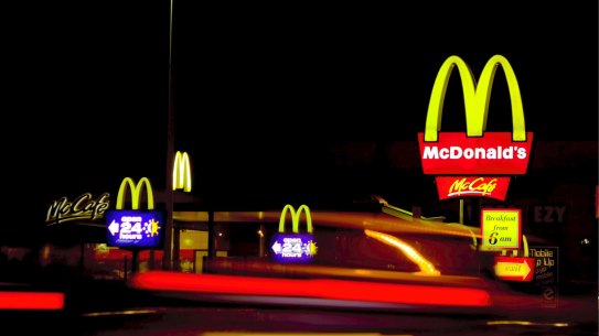 McDonald's drive thru is still the most popular option for fast food in Australia 