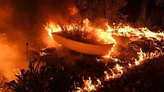 The Hillville fire in NSW is one of several huge blazes still burning in what is already a record-breaking fire season.