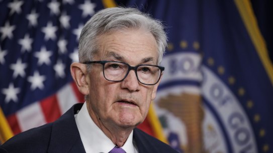 Fed chair Jerome Powell. The Federal Reserve, the European Central Bank, and the Bank of England are all talking as if the world economy touched bottom several months ago.