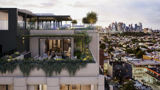 Renders of the Wiltshire House development in Richmond, Melbourne by Fortis