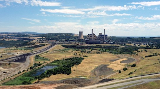 EnergyAustralia’s Yallourn Power Station in Victoria’s Latrobe Valley.