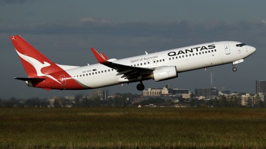 Profits taking off: Qantas Airways.