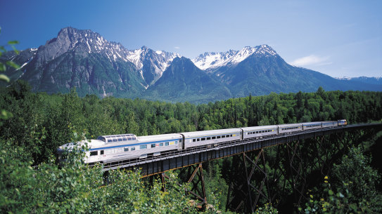 Jasper to Prince Rupert train, Canada.