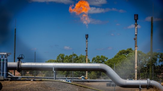 A surface-to-inseam (SIS) well at the Anglo American Plc Moranbah North coal mine in Moranbah, Queensland,