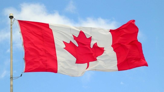 A Canadian flag.