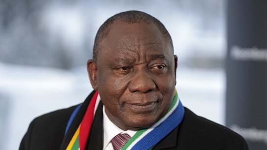 South African President Cyril Ramaphosa.