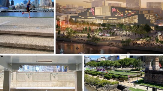 The draft master plan for South Bank proposes restaurants under the cultural forecourt.