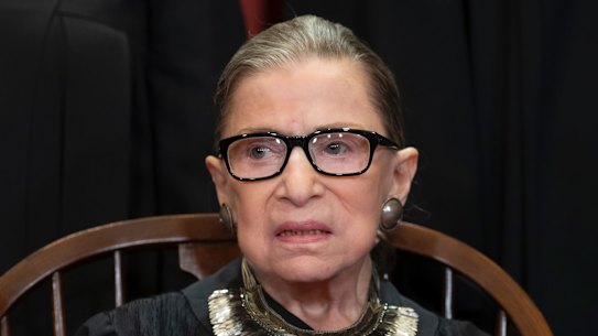 Justice Ruth Bader Ginsburg is one of three women on the US Supreme Court.