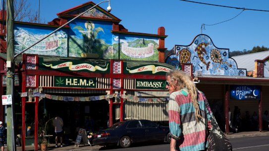 The commune was at Mount Burrell, near the alternative mecca of Nimbin in northern NSW.