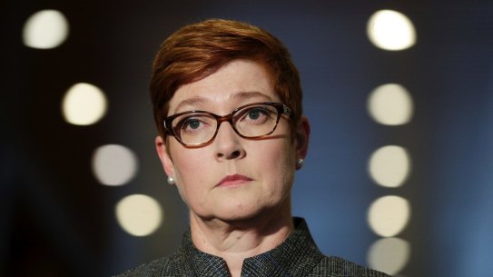 Foreign Minister Marise Payne. 