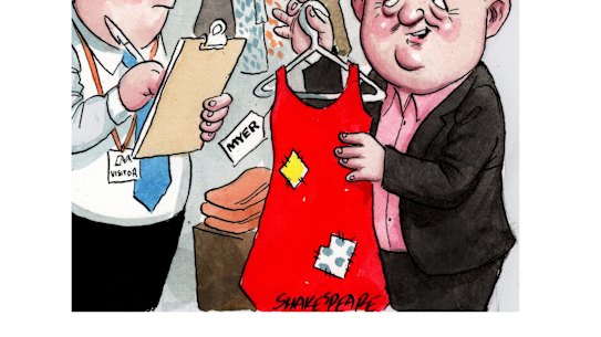 Bargain basement: Myer chief executive John King 