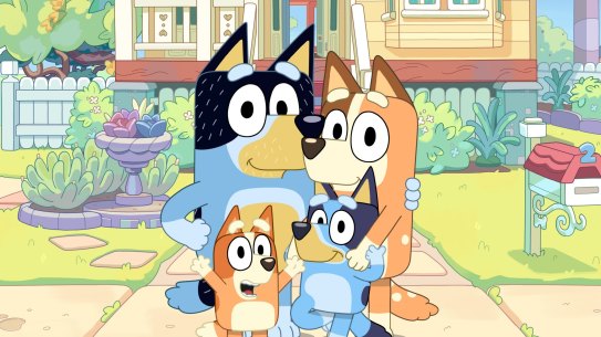 The characters from the animated hit Bluey.