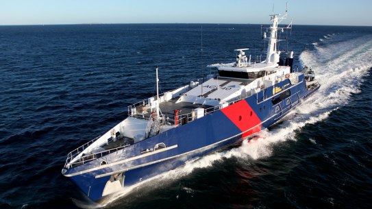 An Australian Border Force Cape class patrol boat.