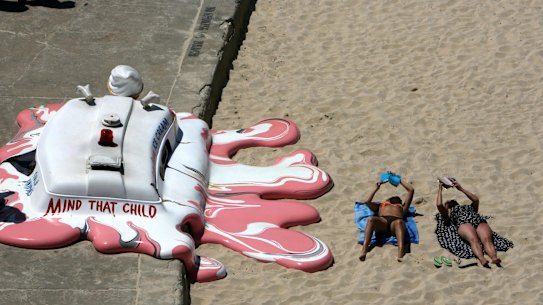 It’s back: Sculpture by the Sea’s Hot with a Late Chance of Storm, circa  2006.