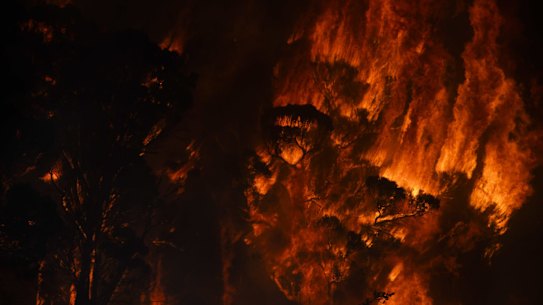 Bushfires hit properties at Yatte Yattah, north of Milton, on NSW's South Coast.