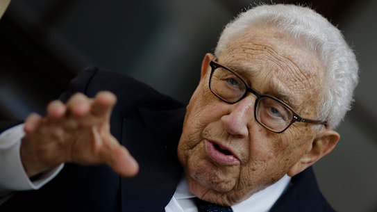 Former US secretary of state Henry Kissinger. 