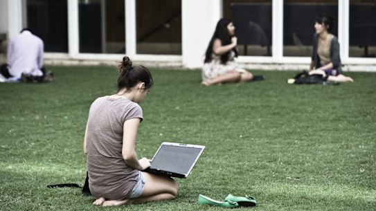 More than 200,000 Chinese students study at Australian universities, making up about 10 per cent of the student population.