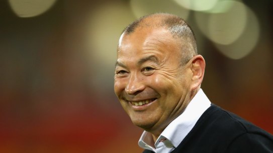 Eddie Jones was all smiles in Australia in 2016.