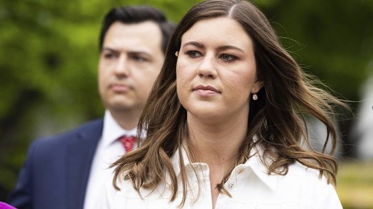 Brittany Higgins and the Commonwealth have reached a settlement in her compensation claim.