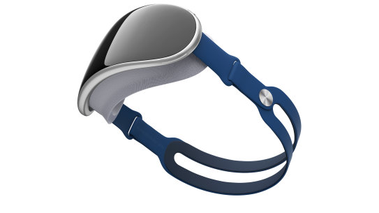 An artist’s rendering of a potential Apple headset.