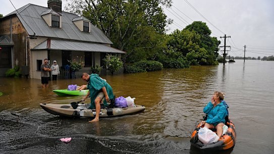 Flooding in Windsor.