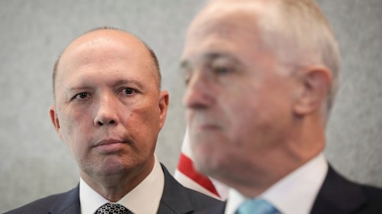 Peter Dutton, pictured with Malcolm Turnbull.