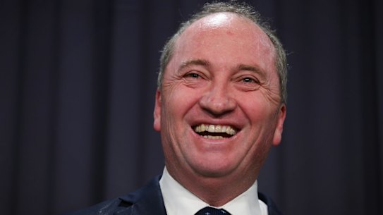 Asked if he believed press freedom was under threat, Barnaby Joyce said: "What a load of rubbish."