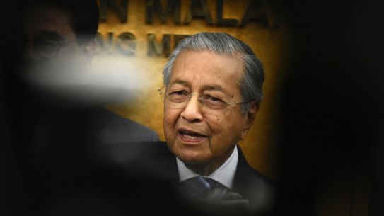 Malaysian Prime Minister Mahathir Mohamad.