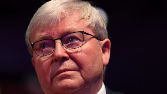 Former Australian prime minister Kevin Rudd.