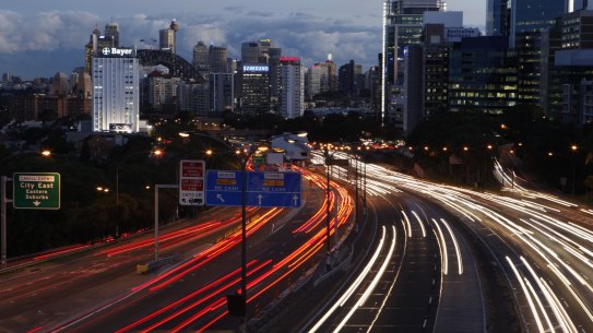 The Western Harbour Tunnel will connect to the Warringah Freeway and the proposed Beaches Link.