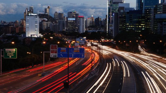 The Western Harbour Tunnel will connect to the Warringah Freeway on Sydney's north shore.