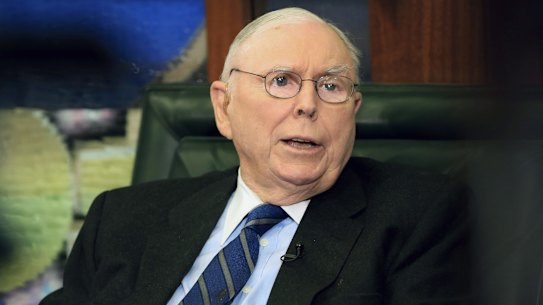 Berkshire Hathaway vice chairman Charlie Munger.