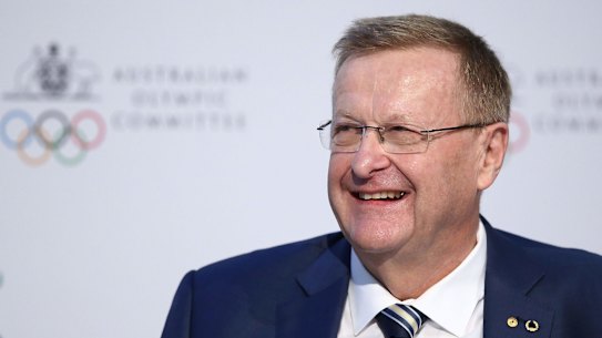 President John Coates looks on during the Australian Olympic Committee Annual General Meeting at the Museum of Contemporary Art on May 6, 2017 in Sydney, Australia. Images)