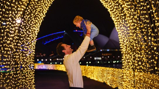 Vivid lights in the Royal Botanic Garden
