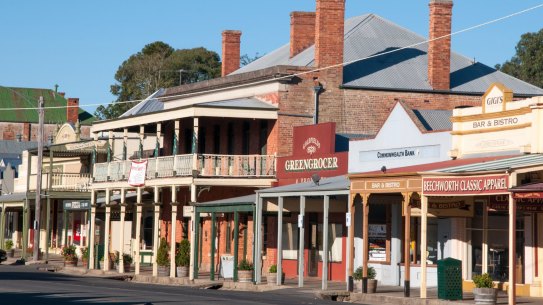 The median age of residents in the Victorian town of Beechworth has climbed over 50 years. It is one of many inland country towns where the population is greying.