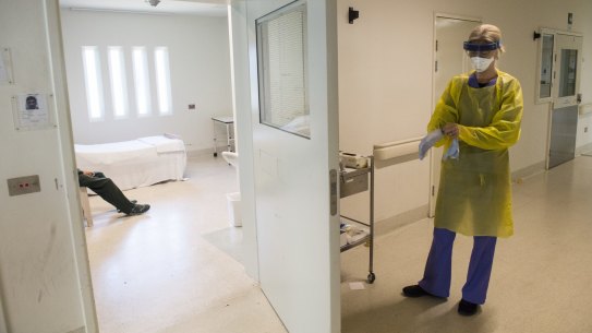 An image of a cell at Long Bay Hospital.