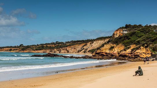 The coastal town of Anglesea on the Great Ocean Road.