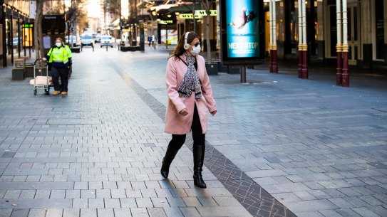 Empty Pitt street, CBD. generic. Coronavirus 30th July 2021. Photo: Edwina Pickles / SMH
