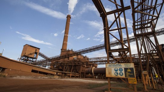 Clive Palmer's nickel refinery outside  Townsville.