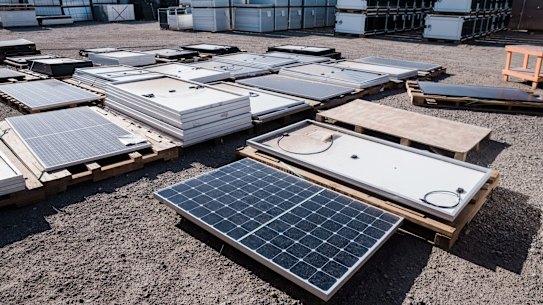 Most of the materials in a solar panel can be recycled, and some states and territories have banned them from landfill.