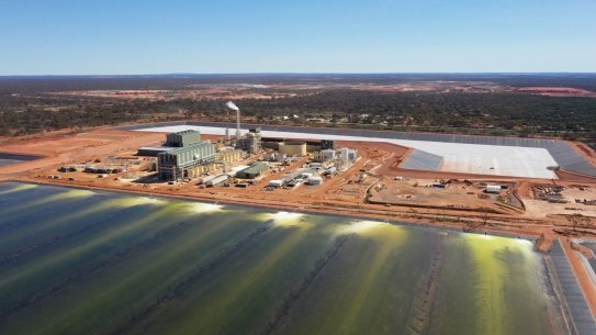A rare earths plant in Kalgoorlie, Western Australia, run by the Australian company Lynas.