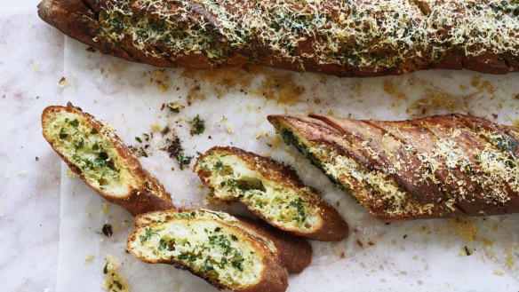 Adam Liaw’s best garlic bread.