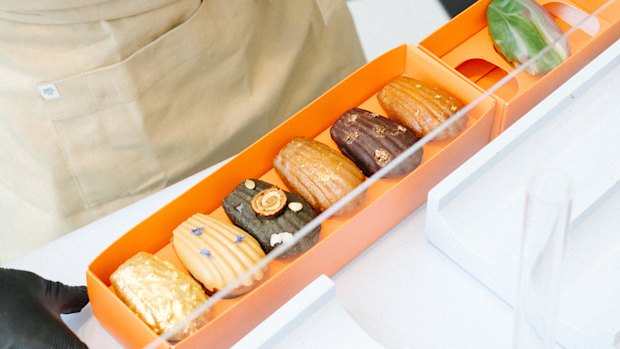 Madeleine de Proust creates earl grey, pistachio and gold-dipped creations.