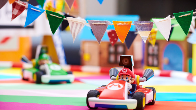 mario kart remote control car blinking red