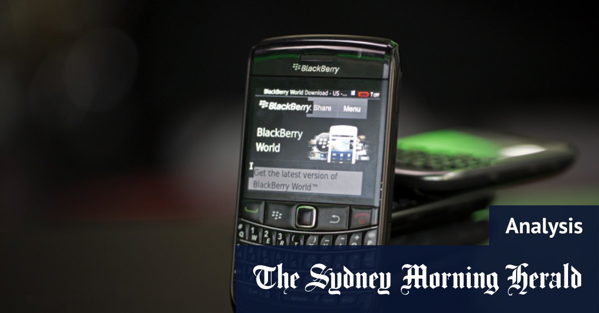 BlackBerry, smartphone pioneer, finally hangs up on its classic devices - Sydney Morning Herald