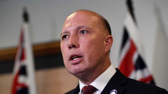 Home Affairs Minister Peter Dutton.