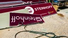 Advertising banners for Steinhoff International Holdings NV lay on the ground following their removal from the grounds of the University of Stellenbosch rugby field in Stellenbosch, South Africa on Friday, Jan. 26, 2017. Markus Jooste, former CEO of Steinhoff International Holdings NV, is at the center of the accounting scandal that?s wiped some $14 billion off the retailer?s market value and roiled the wealthy enclave of Stellenbosch, where many prominent business leaders live, work and play. Photographer: Waldo Swiegers/Bloomberg